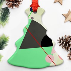 Decorative Abstract Design Christmas Tree Ornament (2 Sides)