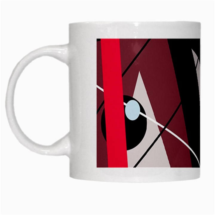 Artistic abstraction White Mugs