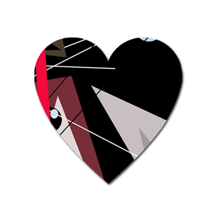 Artistic abstraction Heart Magnet