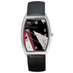 Artistic Abstraction Barrel Style Metal Watch by Valentinaart