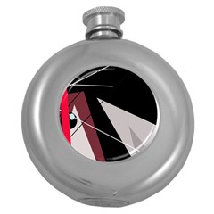 Artistic Abstraction Round Hip Flask (5 Oz) by Valentinaart