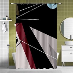 Artistic Abstraction Shower Curtain 48  X 72  (small) 