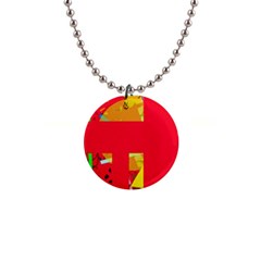 Red Abstraction Button Necklaces by Valentinaart