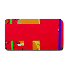 Red Abstraction Medium Bar Mats by Valentinaart