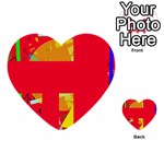 Red abstraction Multi-purpose Cards (Heart)  Front 1