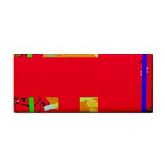 Red Abstraction Hand Towel