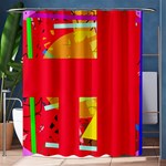 Red abstraction Shower Curtain 60  x 72  (Medium)  60 x72  Curtain