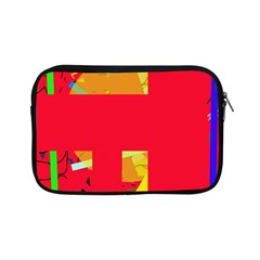 Red Abstraction Apple Ipad Mini Zipper Cases by Valentinaart