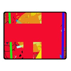 Red Abstraction Double Sided Fleece Blanket (small) 