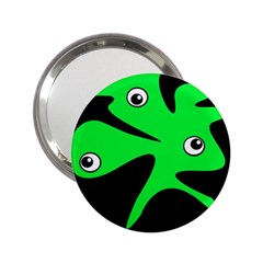 Green Amoeba 2 25  Handbag Mirrors by Valentinaart