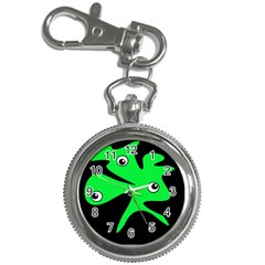 Green Amoeba Key Chain Watches by Valentinaart