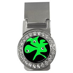 Green Amoeba Money Clips (cz)  by Valentinaart