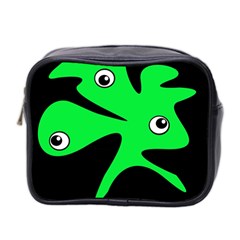 Green Amoeba Mini Toiletries Bag 2-side by Valentinaart