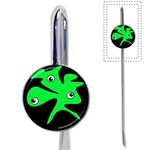 Green amoeba Book Mark Front