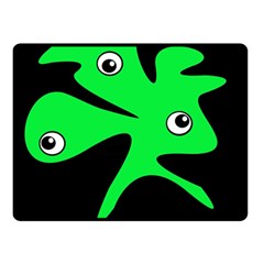 Green Amoeba Double Sided Fleece Blanket (small) 