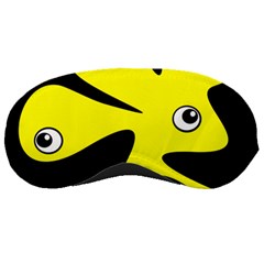 Yellow amoeba Sleeping Masks