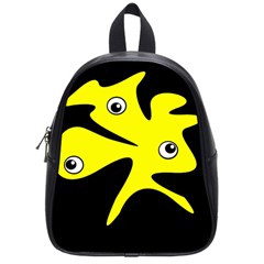 Yellow Amoeba School Bags (small) 