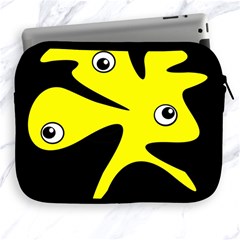 Yellow amoeba Apple iPad 2/3/4 Zipper Cases