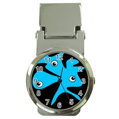 Blue Amoeba Money Clip Watches by Valentinaart