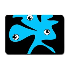 Blue Amoeba Small Doormat  by Valentinaart