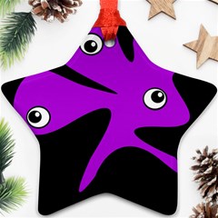 Purple amoeba Ornament (Star) 