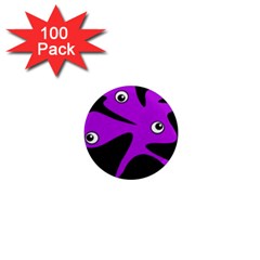 Purple Amoeba 1  Mini Magnets (100 Pack)  by Valentinaart