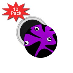 Purple Amoeba 1 75  Magnets (10 Pack)  by Valentinaart