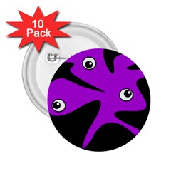 Purple amoeba 2.25  Buttons (10 pack) 