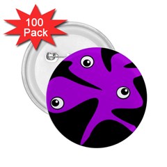 Purple amoeba 2.25  Buttons (100 pack) 