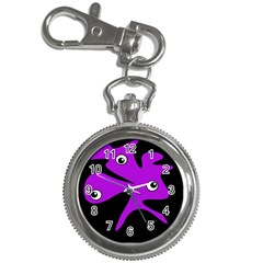 Purple amoeba Key Chain Watches