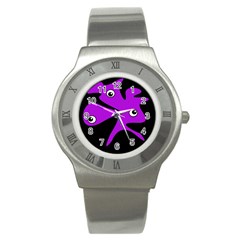 Purple amoeba Stainless Steel Watch