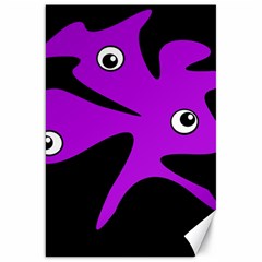 Purple amoeba Canvas 20  x 30  