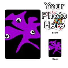 Purple amoeba Multi-purpose Cards (Rectangle) 