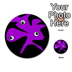 Purple Amoeba Multi-purpose Cards (round) 