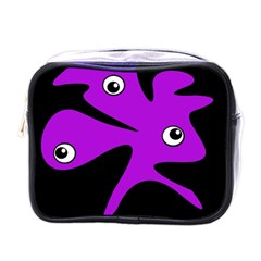 Purple Amoeba Mini Toiletries Bags by Valentinaart