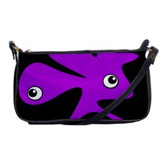 Purple amoeba Shoulder Clutch Bags