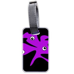 Purple amoeba Luggage Tags (Two Sides)