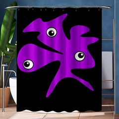 Purple amoeba Shower Curtain 60  x 72  (Medium) 