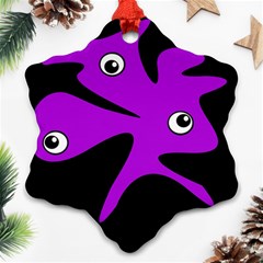 Purple amoeba Ornament (Snowflake) 