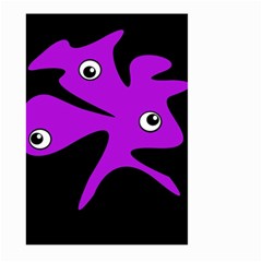 Purple amoeba Large Garden Flag (Two Sides)