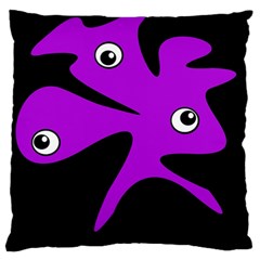 Purple amoeba Large Cushion Case (One Side)