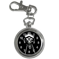 Black And White Voodoo Man Key Chain Watches by Valentinaart