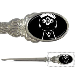 Black And White Voodoo Man Letter Openers by Valentinaart