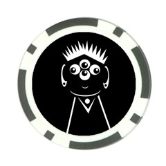 Black And White Voodoo Man Poker Chip Card Guards (10 Pack)  by Valentinaart