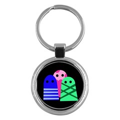 Three Monsters Key Chains (round)  by Valentinaart