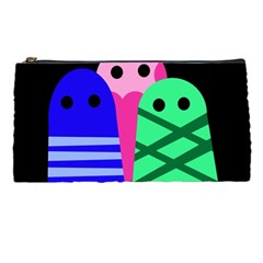 Three Monsters Pencil Cases by Valentinaart