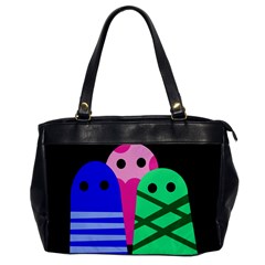 Three Monsters Office Handbags by Valentinaart