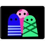 Three monsters Double Sided Fleece Blanket (Large)  80 x60  Blanket Front