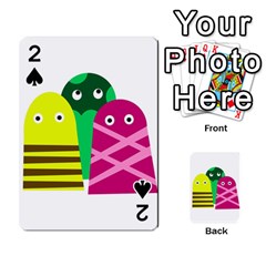 Three Mosters Playing Cards 54 Designs  by Valentinaart