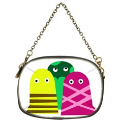 Three Mosters Chain Purses (one Side)  by Valentinaart